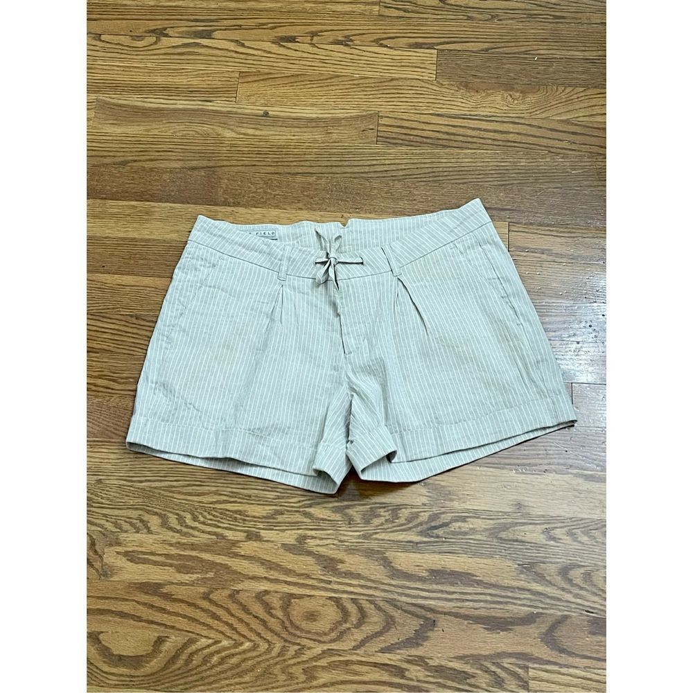 The Field Linen Blend Striped Shorts